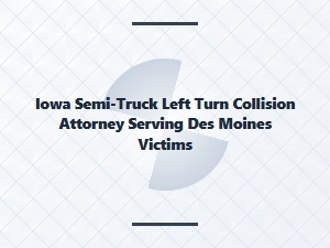 Iowa Semi-Truck Left Turn Collision Attorney