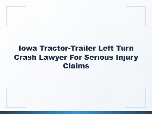 Iowa Tractor-Trailer Left Turn Crash Lawyer